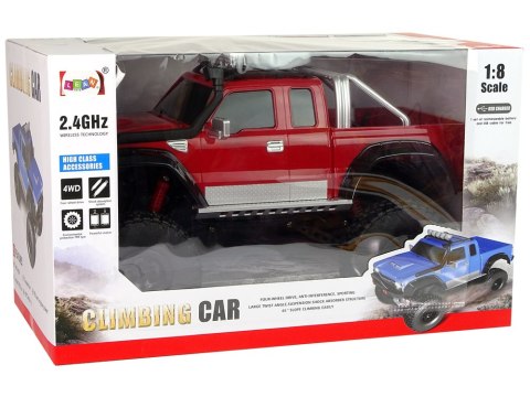 Auto Off- Road R/C 2.4G Climbing Car 1:8 Czerwony 4x4 LEAN Toys Auto Off- Road R/C 2.4G Climbing Car 1:8 Czerwony 4x4 LEAN Toys