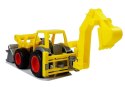 Traktor Koparka Łyżka Gumowe Koła "ConsTruck" 0377 Wader Polesie