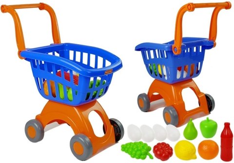 Wózek Sklepowy Marketowy Owoce Jajka Zestaw zakupowy Nr14 71385 Wader Polesie Wózek Sklepowy Marketowy Owoce Jajka Zestaw zakupowy Nr14 71385 Wader Polesie