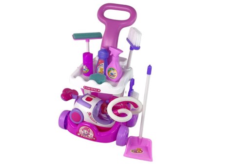 Duży Zestaw Do Sprzątania Wózek Wiele Akcesoriów LEAN Toys