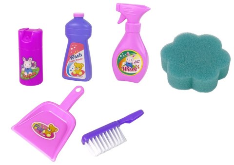 Duży Zestaw Do Sprzątania Wózek Wiele Akcesoriów LEAN Toys