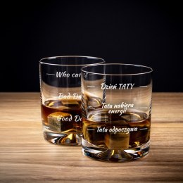 ETUI NA WHISKY ZE SZKLANKAMI FROSTER DLA TATY -PREZENT DZIEŃ OJCA -URODZINY