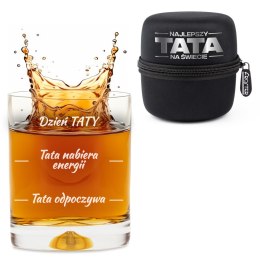 SZKLANKA DO WHISKY W ETUI DLA TATY - PREZENT NA DZIEŃ OJCA - NA URODZINY
