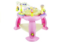 Wielofunkcyjna Trampolinka Skoczek Różowy LEAN Toys