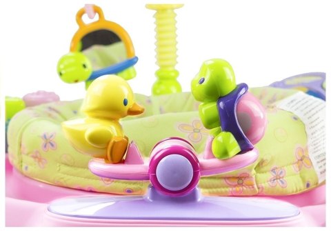 Wielofunkcyjna Trampolinka Skoczek Różowy LEAN Toys Wielofunkcyjna Trampolinka Skoczek Różowy LEAN Toys