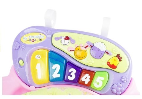 Wielofunkcyjna Trampolinka Skoczek Różowy LEAN Toys Wielofunkcyjna Trampolinka Skoczek Różowy LEAN Toys