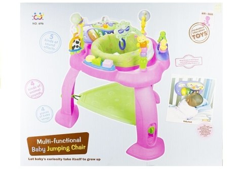 Wielofunkcyjna Trampolinka Skoczek Różowy LEAN Toys Wielofunkcyjna Trampolinka Skoczek Różowy LEAN Toys