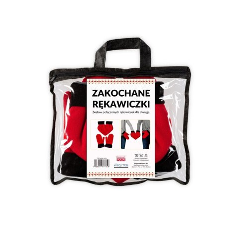 ZAKOCHANE RĘKAWICZKI SERCE PREZENT WALENTYNKOWY