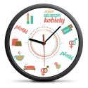 ZEGAR BIOLOGICZNY KOBIETY ŚCIENNY NA ŚCIANĘ CICHY