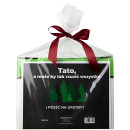 ZESTAW GRZYBIARZA DLA TATY - KOSZ DO GRZYBÓW, NÓŻ DO GRZYBÓW, CZAPKA, TORBA