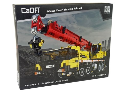 Ciężarówka Dźwig z Klocków 1831 Elementów CADA 61 cm CaDA Ciężarówka Dźwig z Klocków 1831 Elementów CADA 61 cm CaDA