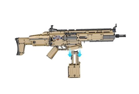 Karabin 17S Assault Rifle Khaki z Klocków 1406 Elementów CADA 76 cm CaDA Karabin 17S Assault Rifle Khaki z Klocków 1406 Elementów CADA 76 cm CaDA