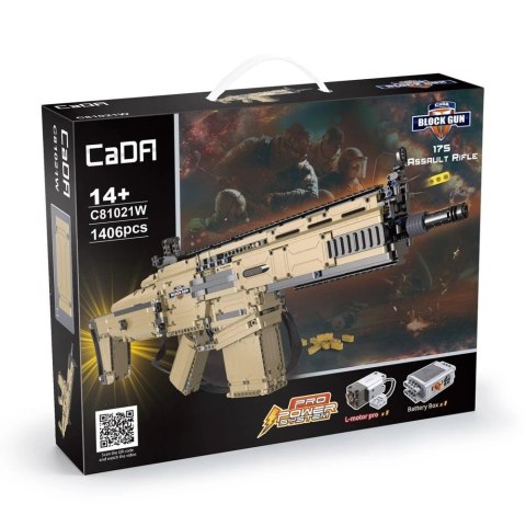 Karabin 17S Assault Rifle Khaki z Klocków 1406 Elementów CADA 76 cm CaDA Karabin 17S Assault Rifle Khaki z Klocków 1406 Elementów CADA 76 cm CaDA