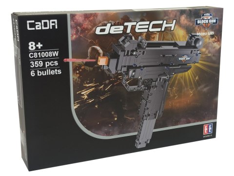 Pistolet Maszynowy z Klocków 359 Elementów CADA 6 Pocisków CaDA Pistolet Maszynowy z Klocków 359 Elementów CADA 6 Pocisków CaDA