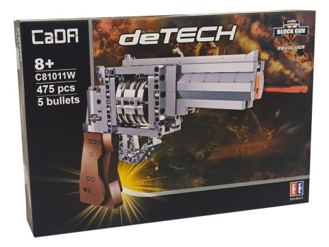 Rewolwer Pistolet z Klocków 475 Elementów CADA 5 Pocisków CaDA Rewolwer Pistolet z Klocków 475 Elementów CADA 5 Pocisków CaDA