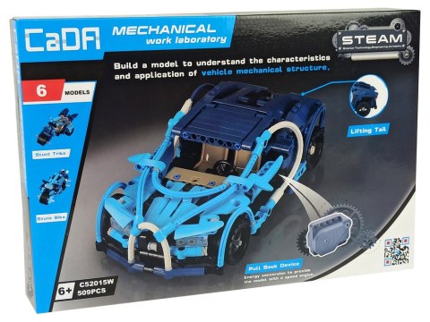 Zestaw Klocków Konstrukcyjnych Auto 6w1 CADA 509 Elementów CaDA Zestaw Klocków Konstrukcyjnych Auto 6w1 CADA 509 Elementów CaDA