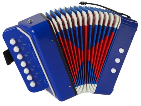 Akordeon Instrument Dla Małego Muzyka Niebieski LEAN Toys Akordeon Instrument Dla Małego Muzyka Niebieski LEAN Toys