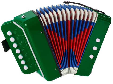 Akordeon Instrument Dla Małego Muzyka Zielony LEAN Toys Akordeon Instrument Dla Małego Muzyka Zielony LEAN Toys