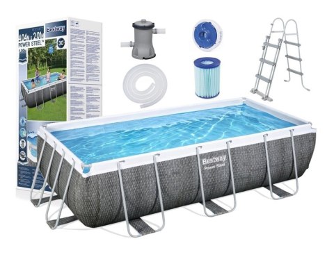 Basen Ogrodowy Stelażowy 404 x 201 x 100 cm Bestway 56721 Bestway Basen Ogrodowy Stelażowy 404 x 201 x 100 cm Bestway 56721 Bestway