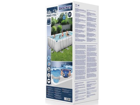 Basen Ogrodowy Stelażowy 549 x 274 x 122 cm Bestway 56465 Bestway Basen Ogrodowy Stelażowy 549 x 274 x 122 cm Bestway 56465 Bestway