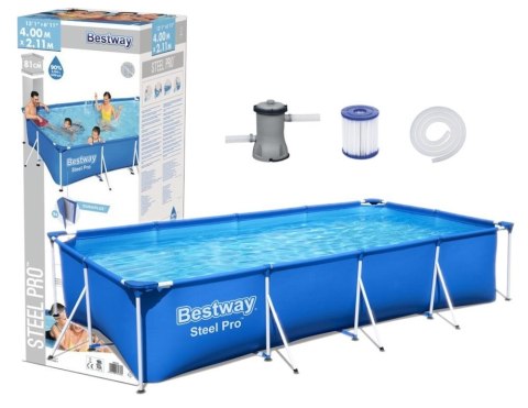 Basen Stelażowy 400 x 211 x 81 cm Bestway 56424 Bestway