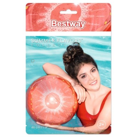 Dmuchana Piłka Plażowa 46 cm Truskawka Bestway 31042 Bestway Dmuchana Piłka Plażowa 46 cm Truskawka Bestway 31042 Bestway