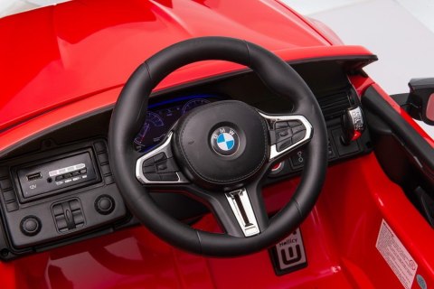 Auto Na Akumulator BMW M5 Z Platformą Dla Rodzica Czerwone Lakierowane LEAN CARS