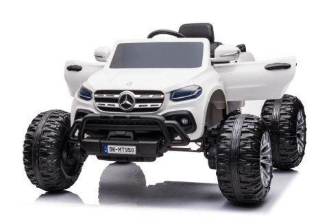 Auto Na Akumulator Mercedes DK-MT950 4x4 Biały LEAN CARS Auto Na Akumulator Mercedes DK-MT950 4x4 Biały LEAN CARS