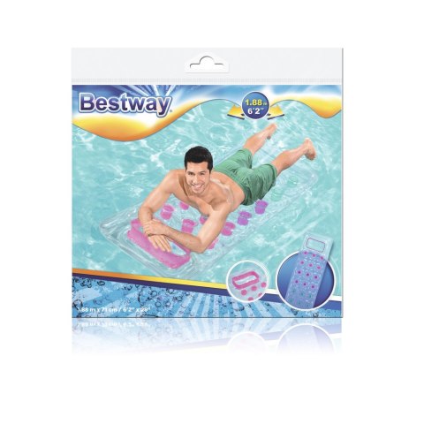 Dmuchany Materac Przezroczysty 188 x 71 cm Bestway 43040 Bestway Dmuchany Materac Przezroczysty 188 x 71 cm Bestway 43040 Bestway