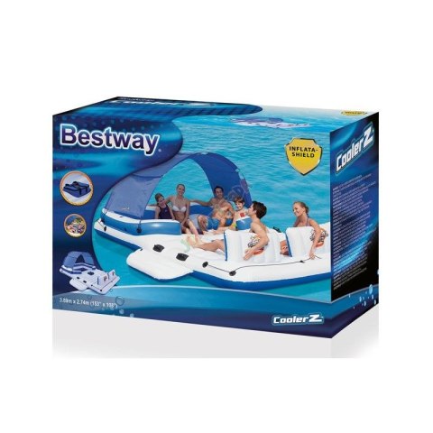 Dmuchany Materac Wyspa 389 x 274 cm Bestway 43105 Bestway Dmuchany Materac Wyspa 389 x 274 cm Bestway 43105 Bestway