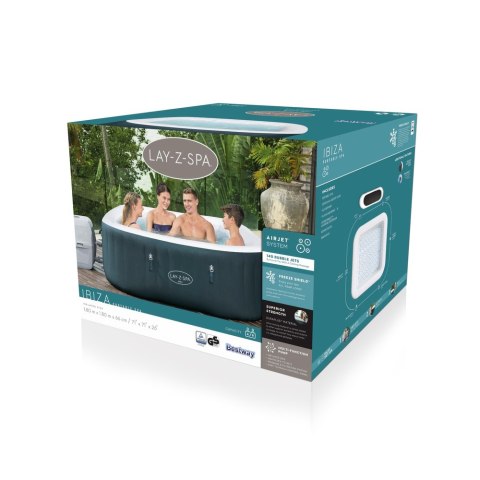 Dmuchane SPA 6 osobowe 180 x 180 x 66 cm Bestway 60015 Bestway Dmuchane SPA 6 osobowe 180 x 180 x 66 cm Bestway 60015 Bestway