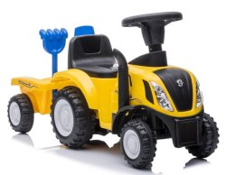 Jeździk Traktor New Holland 658T Żółty LEAN CARS