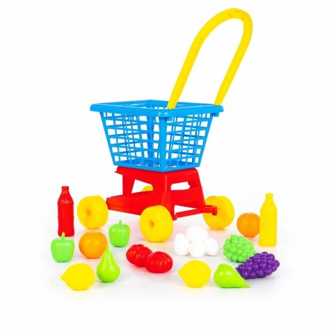 Wózek Sklepowy Marketowy Owoce Jajka Nr1 Czerwono Niebieski 42989 Wader Polesie Wózek Sklepowy Marketowy Owoce Jajka Nr1 Czerwono Niebieski 42989 Wader Polesie