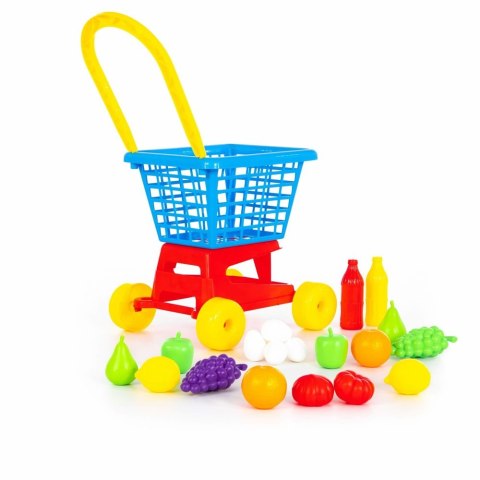 Wózek Sklepowy Marketowy Owoce Jajka Nr1 Czerwono Niebieski 42989 Wader Polesie Wózek Sklepowy Marketowy Owoce Jajka Nr1 Czerwono Niebieski 42989 Wader Polesie