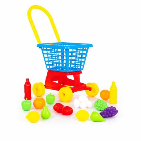 Wózek Sklepowy Marketowy Owoce Jajka Nr1 Czerwono Niebieski 42989 Wader Polesie Wózek Sklepowy Marketowy Owoce Jajka Nr1 Czerwono Niebieski 42989 Wader Polesie