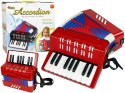 Akordeon Instrument Muzyczny Dla Dzieci Muzyka Czerwony LEAN Toys Akordeon Instrument Muzyczny Dla Dzieci Muzyka Czerwony LEAN Toys