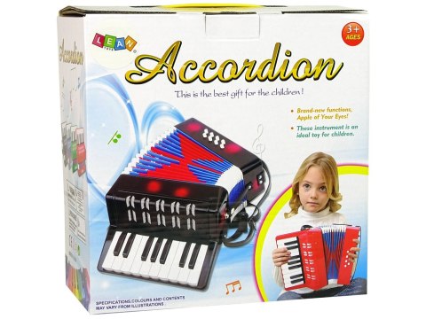 Akordeon Instrument Muzyczny Dla Dzieci Muzyka Czerwony LEAN Toys Akordeon Instrument Muzyczny Dla Dzieci Muzyka Czerwony LEAN Toys