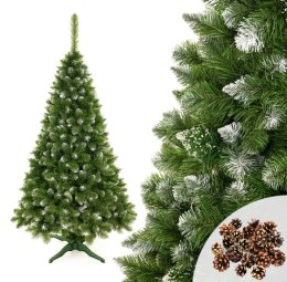 Choinka Sosna Diamentowa 3D 220cm Śnieg, Brokat LEAN