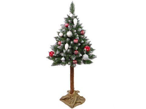 Choinka Sosna Diamentowa 3D na Pniu 160cm Śnieg Brokat LEAN Choinka Sosna Diamentowa 3D na Pniu 160cm Śnieg Brokat LEAN