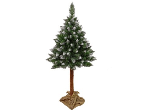 Choinka Sosna Diamentowa 3D na Pniu 220cm Śnieg Brokat LEAN Choinka Sosna Diamentowa 3D na Pniu 220cm Śnieg Brokat LEAN