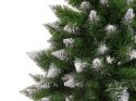 Choinka Sosna Diamentowa 3D na Pniu 220cm Śnieg Brokat LEAN