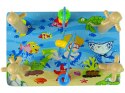 Drewniane Klocki Sorter Morski Świat Koraliki Edukacyjne LEAN Toys