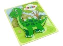 Drewniane Puzzle Dinozaur Isanosaurus Tyranosaurus Zielony LEAN TOYS Drewniane Puzzle Dinozaur Isanosaurus Tyranosaurus Zielony LEAN TOYS