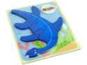 Drewniane Puzzle Dinozaur Pterodaktyl Różowy Pliosaurs Niebieski LEAN Toys Drewniane Puzzle Dinozaur Pterodaktyl Różowy Pliosaurs Niebieski LEAN Toys