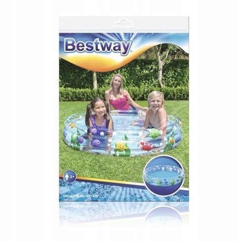Basen Dmuchany Świat Morski Dla Dzieci 152 x 30 cm Bestway 51004 Bestway Basen Dmuchany Świat Morski Dla Dzieci 152 x 30 cm Bestway 51004 Bestway