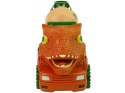 Ciężarówka Betoniarka Dinozaur do Rozkręcania Pomarańczowy Akcesoria LEAN Toys