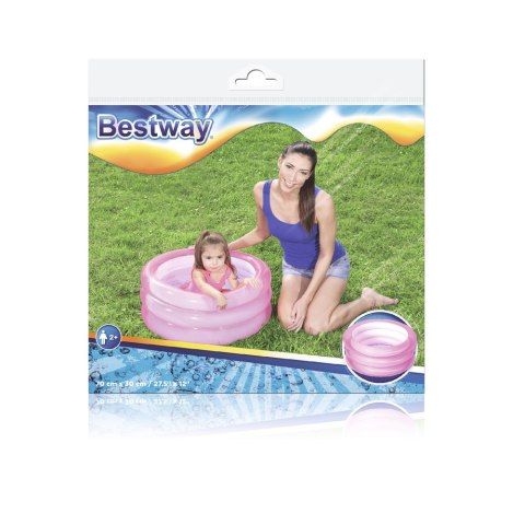 Dmuchany Basenik Brodzik Różowy 70 cm x 30 cm Bestway 51033 Bestway Dmuchany Basenik Brodzik Różowy 70 cm x 30 cm Bestway 51033 Bestway