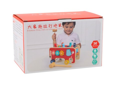 Drewniana Gra Zręcznościowa Dla Dzieci Whaca-mole LEAN Toys