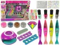 Duży Zestaw do Malowania Paznokci Pisaki Brokat Naklejki Lampa LEAN Toys Duży Zestaw do Malowania Paznokci Pisaki Brokat Naklejki Lampa LEAN Toys