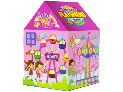 Namiot Domek Wesołe Miasteczko Dla Dzieci Różowy 123 cm x 82 cm LEAN Toys Namiot Domek Wesołe Miasteczko Dla Dzieci Różowy 123 cm x 82 cm LEAN Toys